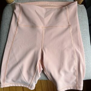 Lululemon biker shorts pale orange